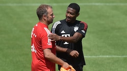 David Alaba und Hansi Flick, der jetzt Trainer beim FC Barcelona ist, hatten in München ein sehr ...