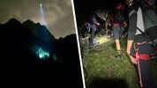 Bergretter suchten nach dem verirrten Wanderer – auch mittels Drohne.