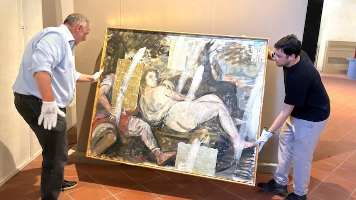 Peter Assmann (Foto links) und ein italienisches Team kuratierten die Ausstellung.