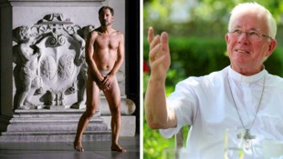Philipp Hochmair lässt heuer beim Salzburger Dom die Hüllen fallen. Salzburgs Erzbischof Lackner ...