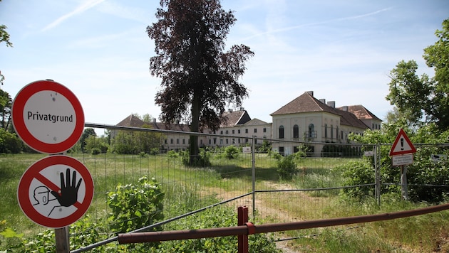Derzeit keine Bauarbeiten bei Schloss Trautmannsdorf.