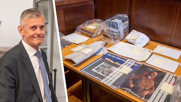 Nazi-Funde im Forsthaus von Hauptmieter René Schimanek (links), der einst Büroleiter des ...
