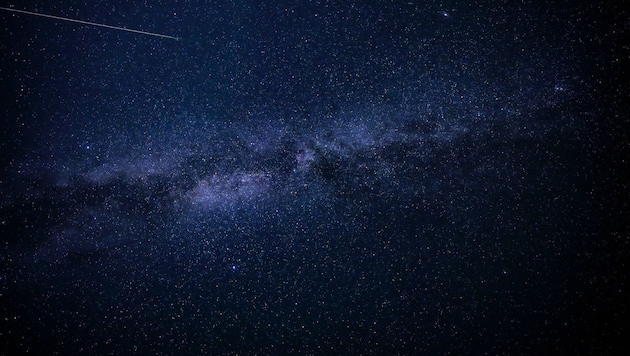 „Krone“-Fotograf Imre Antal fing den Meteorschauer über Niederösterreich ein.