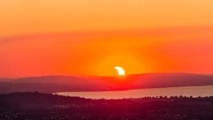 Blick vom Dornbirner Oberfallenberg in Richtung Bodensee.