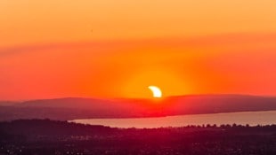 Blick vom Dornbirner Oberfallenberg in Richtung Bodensee.