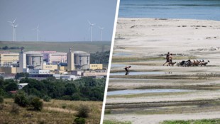 Das Kernkraftwerk Cernavoda in Rumänien wird komplett abgeschaltet, weil die Donau viel zu wenig ...