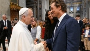 Matthew McConaughey traf Anfang August Papst Leo. Die Vorbereitung auf die Audienz verglich er ...