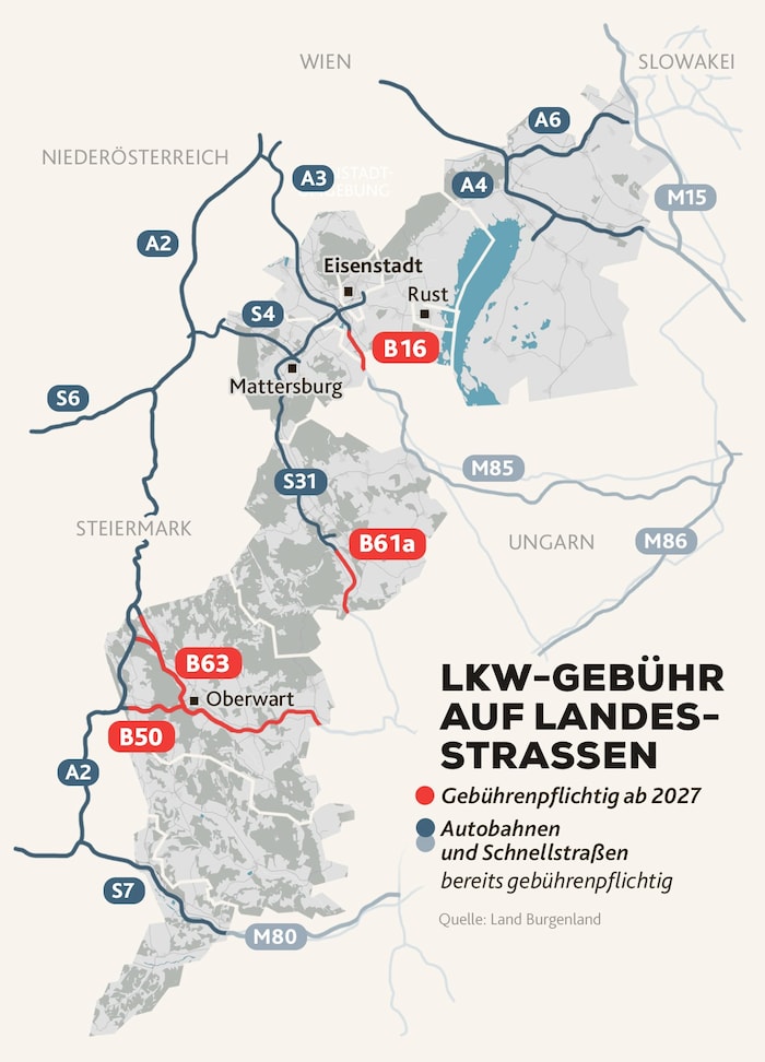 Die neuen Mautstraßen im Überblick.