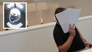 Dieses Symbol trug der 25-jährige Angeklagte in der Öffentlichkeit. 