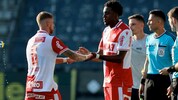 Souleyman Mandey (re.) feiert gegen Aufsteiger Austria Lustenau sein Debüt für den GAK.