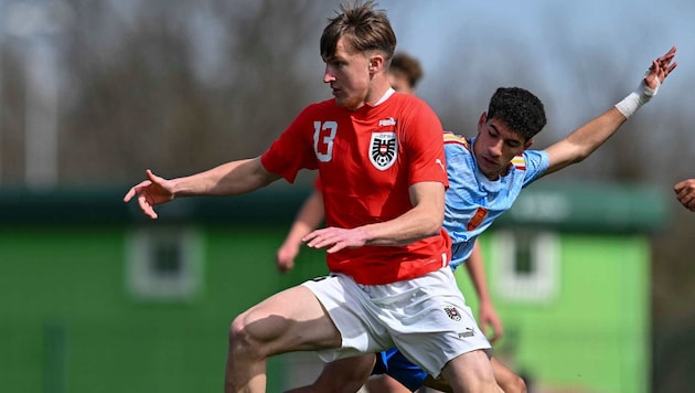 Kuchl-Stürmer Dominik Lechner absolvierte auch sechs Spiele für die U19-Auswahl des ÖFB.