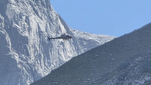 Der Polizeihubschrauber Libelle war im Einsatz.