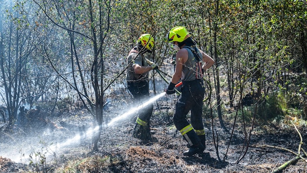 Die Freiwilligen brachten den Brand rasch unter Kontrolle.