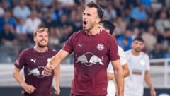 Haris Tabaković lässt sich feiern – zu Recht, denn ohne seine drei Tore wäre der FC Red Bull ...