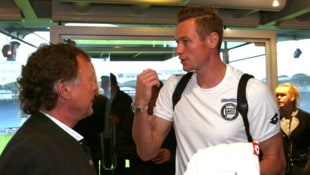 Wolfgang Kienast (li.), der am Freitag 70 wird, mit seinem Sohn Roman.