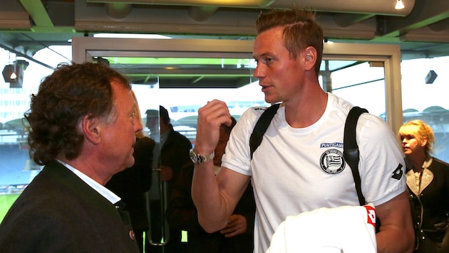 Wolfgang Kienast (li.), der am Freitag 70 wird, mit seinem Sohn Roman.
