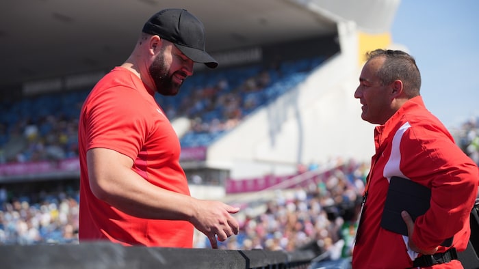Lukas Weißhaidinger (li.) und Trainer Gregor Högler