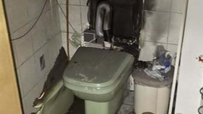 Hier dürfte der Brand wohl seinen Ausgang genommen haben.