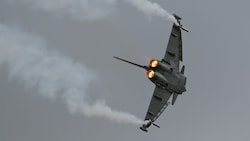 Italienische Eurofighter fingen die Drohne über Lettland ab. (Archivbild)
