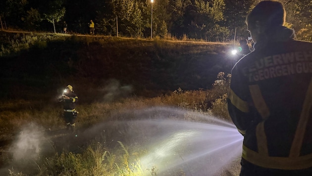 Die Feuerwehr St. Georgen an der Gusen löschte.