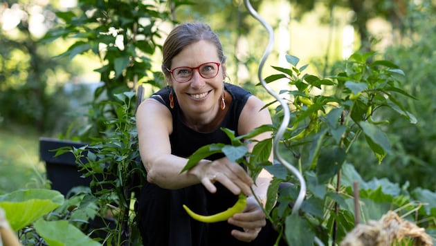 Als Intensivmedizinerin und Gartentherapeutin nutzt Dr. Christina Bauernfeind die Tätigkeit ...