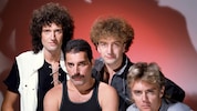 Queen in der klassischen Besetzung: Brian May, Freddie Mercury, John Deacon, Roger Taylor ...