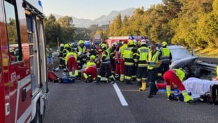 Die Hauptfeuerwache Villach war gemeinsam mit den freiwilligen Feuerwehren St. Jakob im Rosental ...