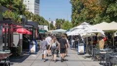 Am Grazer Lendplatz kam man auch am Freitag ins Schwitzen.