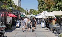 Am Grazer Lendplatz kam man auch am Freitag ins Schwitzen.
