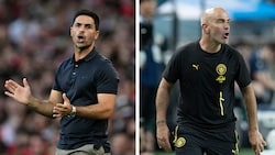 Arsenal-Trainer Mikel Arteta (links) und ManCity-Coach Enzo Maresca.