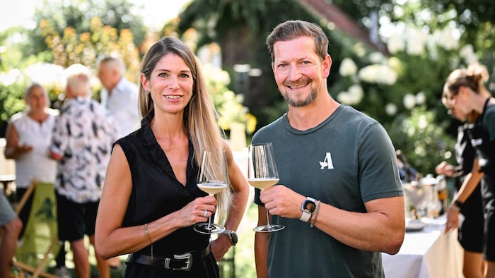 Die Gastgeber: Alexandra Seyer- Gmeinbauer (Gaumen Hoch) und Andreas Achleitner