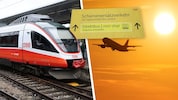 Große Auswirkungen hat der Kabelbrand bei der Wiener S-Bahn. Der Weg zum Flieger nach Schwechat ...