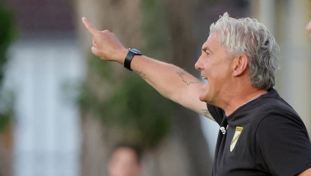 Austria Lustenau-Trainer Markus Mader gibt die Marschrichtung vor.