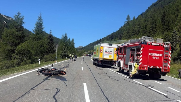 Die Feuerwehr Tweng war am Unfallort im Einsatz.