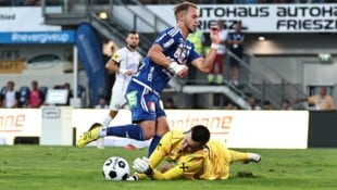 Gegen Sturm agierte Gattermayer als Stürmer. „Ich kann vorne alle Positionen spielen.“
