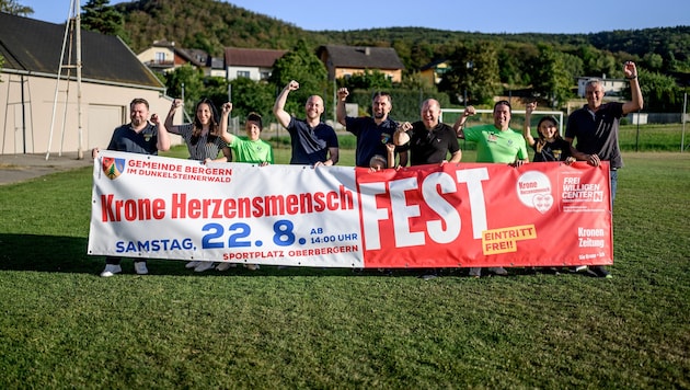 In Bergern wird heute ordentlich gefeiert: beim großen „Krone“-Herzensmensch-Fest