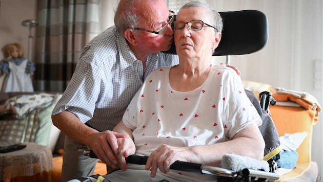 Rupert und Elfriede Lindner sind seit 63 Jahren verheiratet und haben zwei erwachsene Töchter.