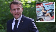 Frankreichs Präsident Emmanuel Macron wird nach der Veröffentlichung seiner Urlaubsfotos ...