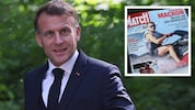 Frankreichs Präsident Emmanuel Macron wird nach der Veröffentlichung seiner Urlaubsfotos ...