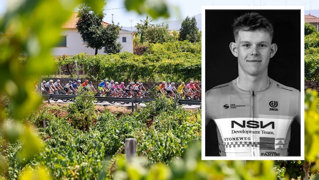 Der Tross der Portugal-Tour und der Radsport insgesamt tragen Trauer, denn Finlay Tarling ...