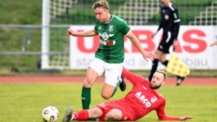 Valentin Safran (li.) und Völkermarkt schlugen zuletzt Philipp Baumgartner und ATSV Wolfsberg ...