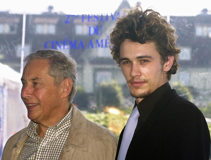 Schauspieler und Filmemacher Mark Rydell (links) und US-Schauspieler James Franco (rechts) im ...