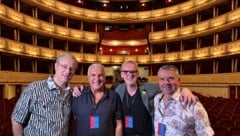 Thomas Schreiber, Goleador Johann K., Ralph „The Voice“ Schader und Toni Matosic (v. li.)