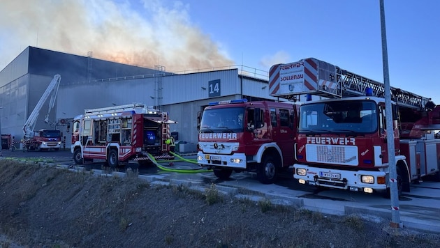 Alarmstufe 4 auch in Sollenau: 15 Feuerwehren mussten zum Löscheinsatz ausrücken.
