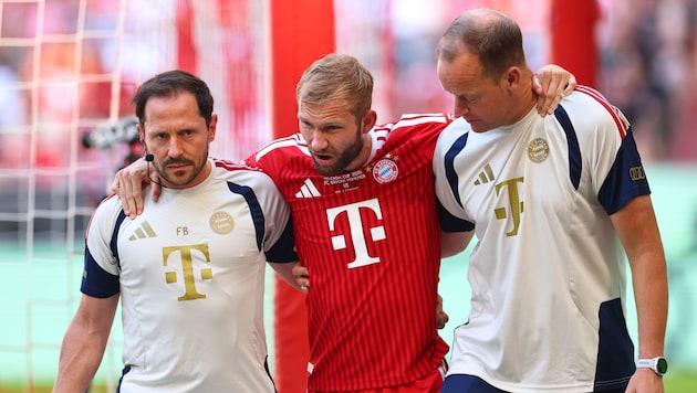Konrad Laimer hat sich nach wenigen Spielminuten verletzt.