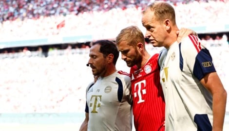 Konrad Laimer musste im Spiel gegen RB Leipzig nach wenigen Minuten vom Platz. 
