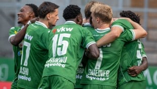 Austria Lustenau feiert den ersten Bundesliga-Sieg seit dem Wiederaufstieg.