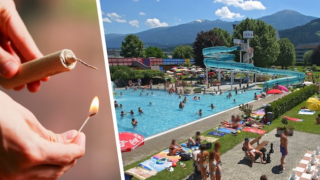Im Tivoli-Freibad in Innsbruck (Archivbild) kam es zu der Böller-Attacke.