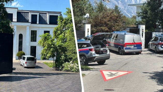 Samstagnachmittag kam es auf dem Anwesen der Benko-Villa in Innsbruck-Igls zu einem Großeinsatz ...