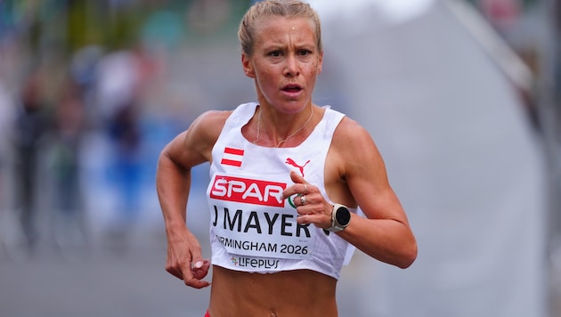 Julia Mayer performte beim Marathon stark.